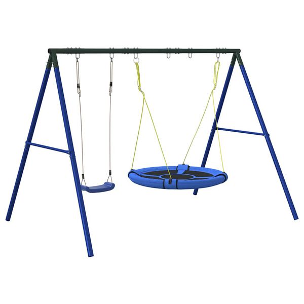 vidaXL Outdoor Swing Set with Swing and Saucer Swing