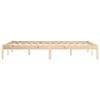 vidaXL Bed Frame without Mattress 193x203 cm Solid Wood Pine King
