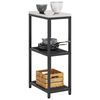 vidaXL Kitchen Storage with Shelf Black 30 x 50 x 92 cm Steel