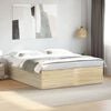 vidaXL Bed Frame without Mattress Sonoma Oak 200x200 cm