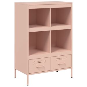vidaXL Highboard Pink 68x39x101,5 cm Steel