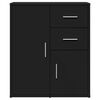 vidaXL Sideboards 2 pcs Black 60x31x70 cm Engineered Wood