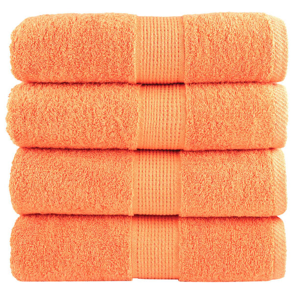 vidaXL Premium Guest Towels SOLUND 4 pcs Orange 30x50 cm 600 gsm