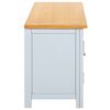 vidaXL TV Cabinet 120x35x48 cm Solid Oak Wood