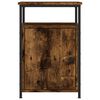 vidaXL Bedside Cabinet Smoked Oak 40x42x60 cm Engineered Wood