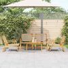 vidaXL Garden Chairs with Table 5 pcs Beige 90 x 45 x 40 cm