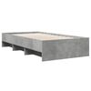 vidaXL Bed Frame without Mattress Concrete Grey 75x190cm Engineered Wood