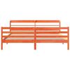 vidaXL Bed Frame without Mattress Wax Brown 180x200 cm Super King Solid Wood Pine