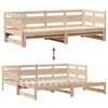 vidaXL Daybed with Trundle and Drawers without Mattress 90x200 cm