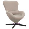vidaXL Egg Chair Light Grey 63 x 73 x 90 cm Fabric