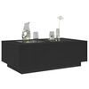 vidaXL Coffee Table with Infinity LED Black 116x69x40 cm