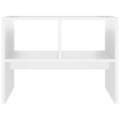 vidaXL Side Table White 60x40x45 cm Engineered Wood