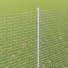 vidaXL Fence with Post Silver 1.5 x 25 m Steel