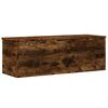vidaXL Storage Box Smoked Oak 102x35x35 cm Engineered Wood