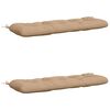vidaXL Bench Cushions VIANEN 2 pcs 100% Polyester Sand