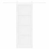 vidaXL Sliding Door ORKDAL White 78 x 211 cm Solid Pine Wood