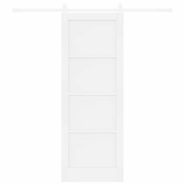 vidaXL Sliding Door ORKDAL White 78 x 211 cm Solid Pine Wood