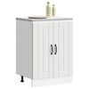 vidaXL Sink Base Cabinet Lucca White Engineered Wood
