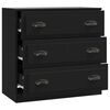 vidaXL Sideboard Black 70x35.5x67.5 cm Engineered Wood