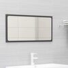 vidaXL Bathroom Furniture Set Grey Engineered Wood