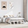 vidaXL Bed Frame without Mattress White 120x200 cm Solid Wood Pine