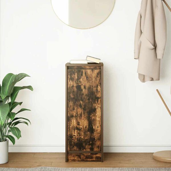 vidaXL Sideboard Smoked Oak 29.5x34x76 cm Engineered Wood