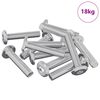 vidaXL Lock Screw Plain 2647 pcs Silver Steel