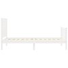 vidaXL Bed Frame without Mattress White 90x200 cm Solid Wood Pine