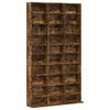 vidaXL CD Cabinet Smoked Oak 102x23x177,5 cm Engineered Wood
