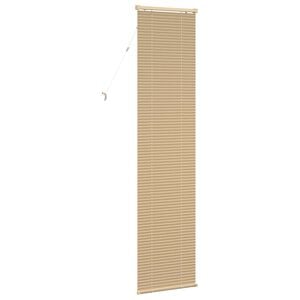 vidaXL Venetian Blind Manual Light Brown with Pattern 213 x 50 cm PVC