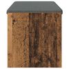 vidaXL Hall Bench with Cushion Old Wood 103 x 38 x 40 cm