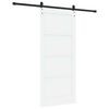 vidaXL Sliding Door ORKDAL White and Black 86 x 198.5 cm