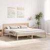 vidaXL Bed Frame Brown 180 x 200 cm Solid Pine wood