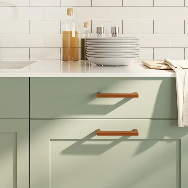 vidaXL Cabinet Handles 10 pcs Bronze 128 mm Stainless Steel