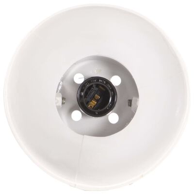 vidaXL Industrial Desk Lamp White Round 58x18x90 cm E27