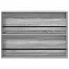 vidaXL Magazine Rack Grey Sonoma 100 x 12 x 70 cm Engineered Wood