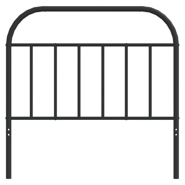 vidaXL Metal Replace Headboard Black 107 cm