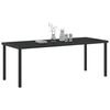 vidaXL Garden Table Black 200 x 80 x 73 cm Metal
