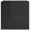vidaXL Wall Mounted TV Cabinets 2 pcs High Gloss Black 30.5x30x30 cm