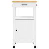 vidaXL Kitchen Trolley MONZA 48x40x88.5 cm Solid Wood Pine