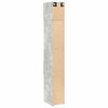 vidaXL Slim Storage Cabinet Concrete Grey 30x42.5x225 cm Engineered Wood