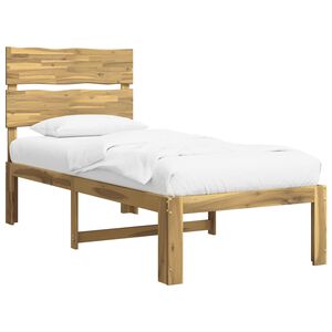 vidaXL Single Bed Frame with Headboard ROSTOCK White 75 x 190 cm