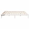 vidaXL Bed Frame White 180 x 200 cm Solid Pine Wood