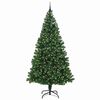 vidaXL Artificial Christmas Tree with 300 LEDs with Stand Green 240 cm