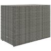 vidaXL Garden Storage Cabinet Grey 100x55.5x80 cm Poly Rattan