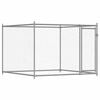 vidaXL Dog Cage with Door Grey 2x2x1.5 m Galvanised Steel