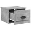 vidaXL Wall-mounted Bedside Cabinets 2 pcs Concrete Grey 41.5x36x28cm