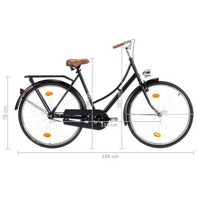 vidaXL Holland Dutch Bike 28 inch Wheel 57 cm Frame Female