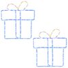 vidaXL Christmas Window Silhouette Lights LOVIISA 2 pcs 160 LEDs
