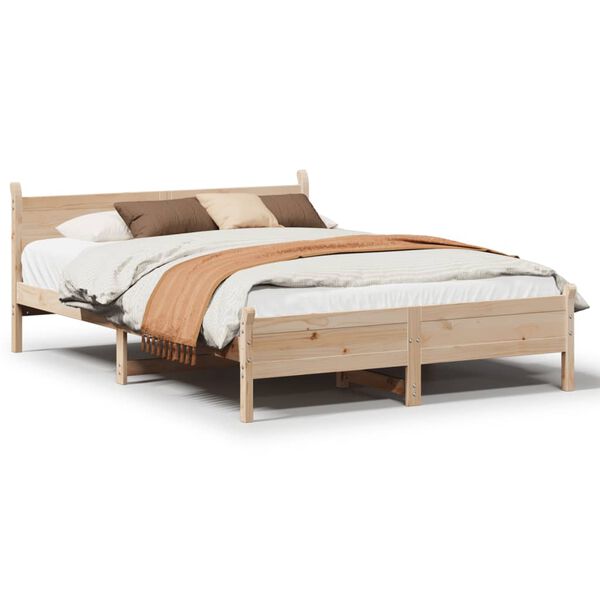 vidaXL Bed Frame without Mattress 120x200 cm Solid Wood Pine